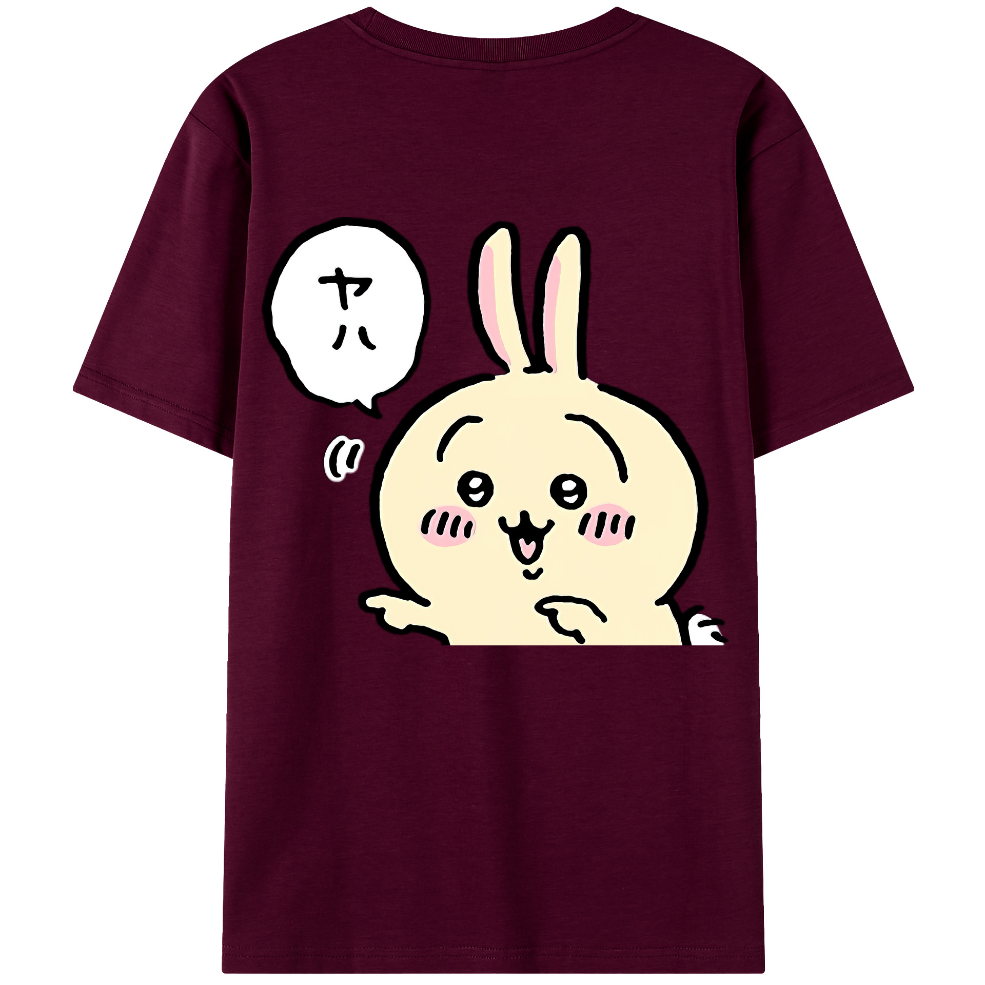 （画像用） ちいかわ うさぎ Chii-kawa usagi レディース半袖Tシャツ(バックプリント)